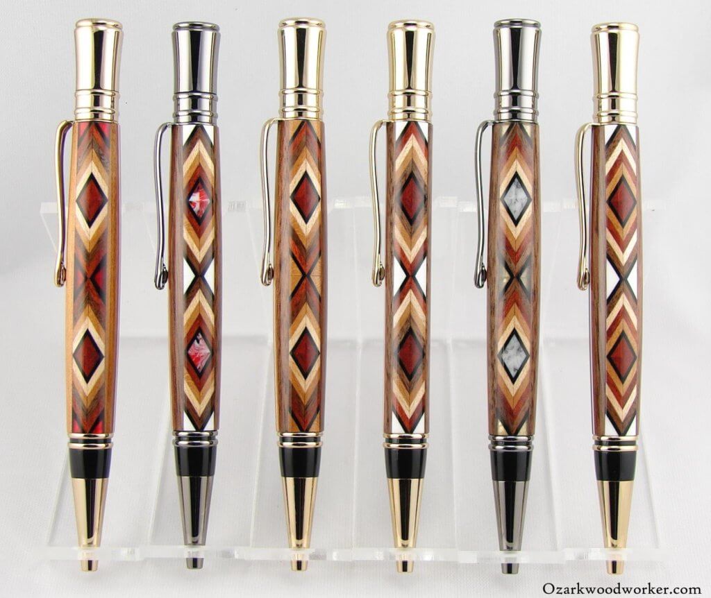 New Custom Segmented Inlay Ballpoint Pen Series – Ozark Woodworker
